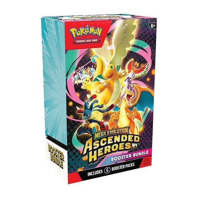 Pokemon Mega Evolution Ascended Heroes Booster Bundle (6 Packs) - ATXoniqed TCG